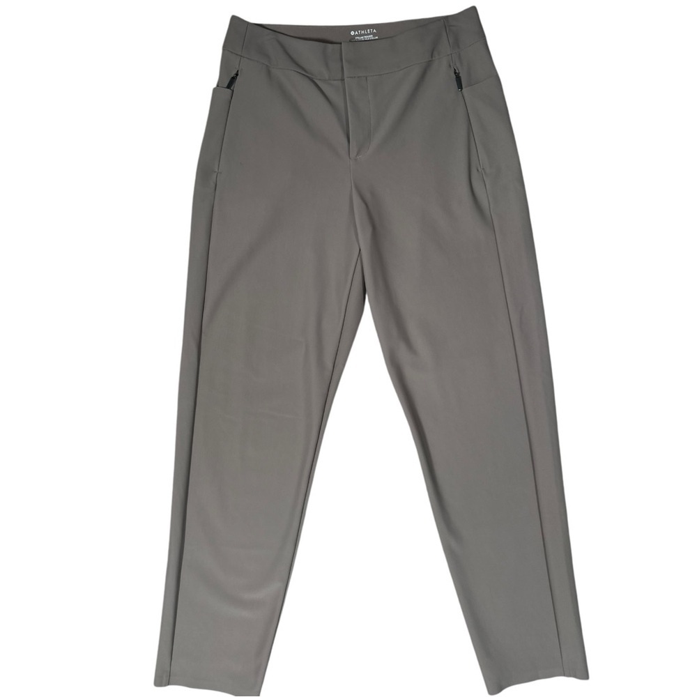Athleta Stellar Cropped Trousers Color Mushroom Color Size 8